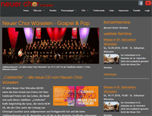 Tablet Screenshot of neuerchor-wuerselen.de